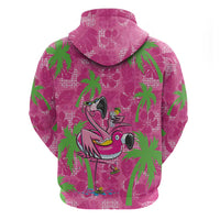 Aloha Hawaii Christmas Hoodie Mele Kalikimaka Chill Flamingo Palaka Quilt Motifs LT14 - Polynesian Pride