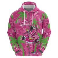 Aloha Hawaii Christmas Hoodie Mele Kalikimaka Chill Flamingo Palaka Quilt Motifs LT14 - Polynesian Pride