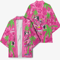 Aloha Hawaii Christmas Kimono Mele Kalikimaka Chill Flamingo Palaka Quilt Motifs LT14 - Polynesian Pride