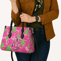 Aloha Hawaii Christmas Leather Bag Mele Kalikimaka Chill Flamingo Palaka Quilt Motifs LT14 - Polynesian Pride