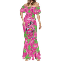 Aloha Hawaii Christmas Mermaid Dress Mele Kalikimaka Chill Flamingo Palaka Quilt Motifs LT14 - Polynesian Pride