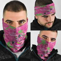 Aloha Hawaii Christmas Neck Gaiter Mele Kalikimaka Chill Flamingo Palaka Quilt Motifs LT14 - Polynesian Pride