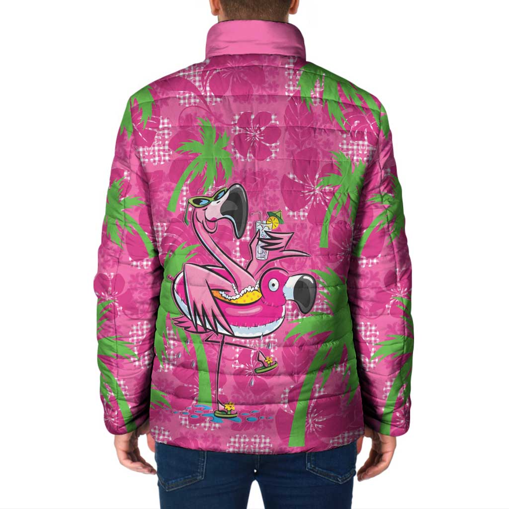 Aloha Hawaii Christmas Padded Jacket Mele Kalikimaka Chill Flamingo Palaka Quilt Motifs LT14 - Polynesian Pride