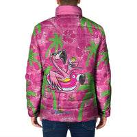Aloha Hawaii Christmas Padded Jacket Mele Kalikimaka Chill Flamingo Palaka Quilt Motifs LT14 - Polynesian Pride