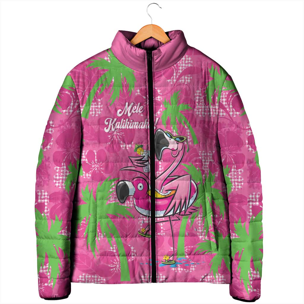 Aloha Hawaii Christmas Padded Jacket Mele Kalikimaka Chill Flamingo Palaka Quilt Motifs LT14 - Polynesian Pride