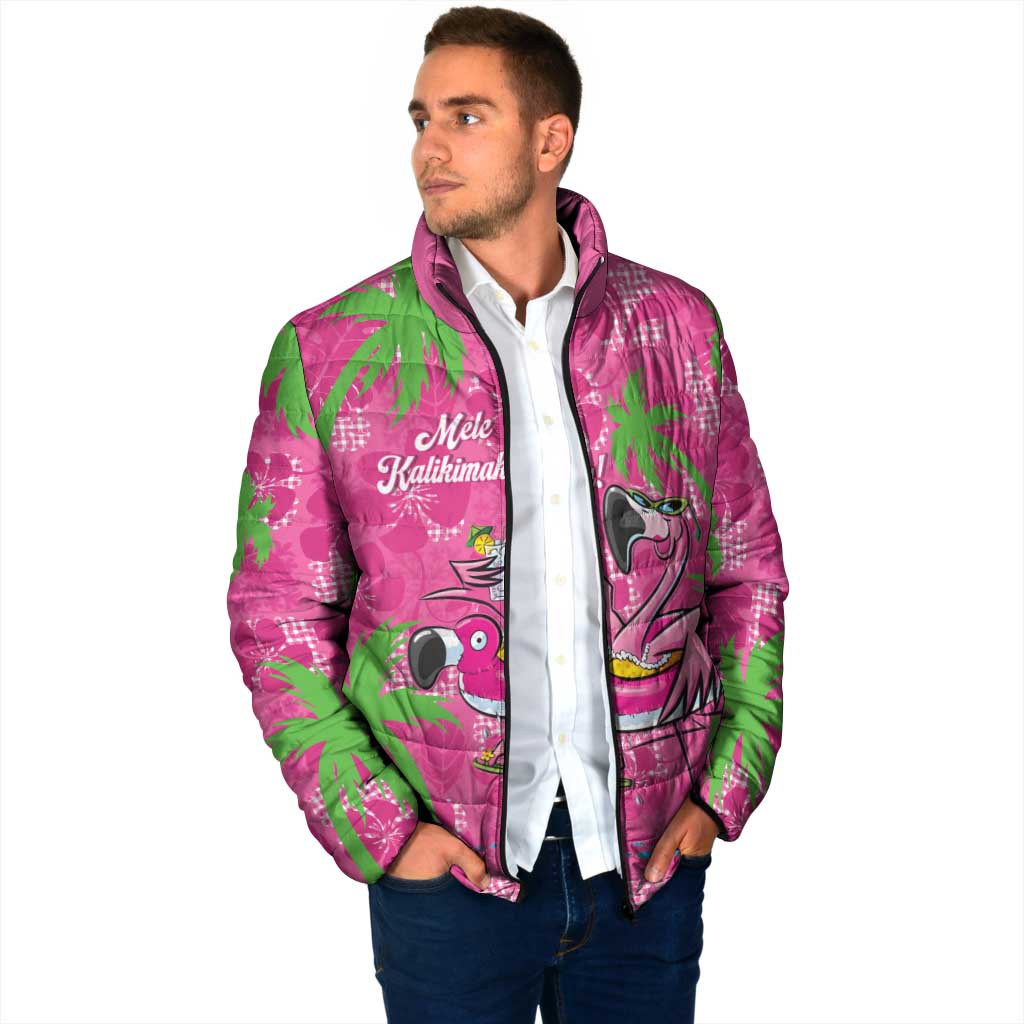 Aloha Hawaii Christmas Padded Jacket Mele Kalikimaka Chill Flamingo Palaka Quilt Motifs LT14 - Polynesian Pride