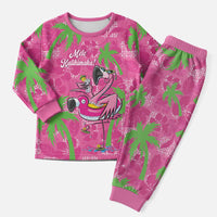 Aloha Hawaii Christmas Pajama Set Mele Kalikimaka Chill Flamingo Palaka Quilt Motifs LT14 Men Pink - Polynesian Pride