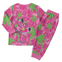 Aloha Hawaii Christmas Pajama Set Mele Kalikimaka Chill Flamingo Palaka Quilt Motifs LT14 - Polynesian Pride