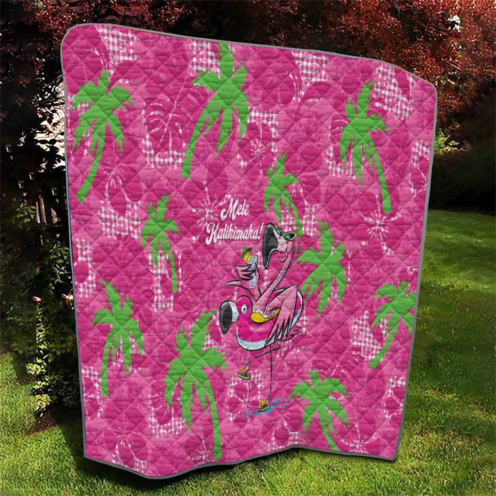 Aloha Hawaii Christmas Quilt Mele Kalikimaka Chill Flamingo Palaka Quilt Motifs LT14 - Polynesian Pride