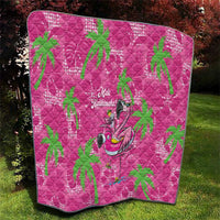 Aloha Hawaii Christmas Quilt Mele Kalikimaka Chill Flamingo Palaka Quilt Motifs LT14 - Polynesian Pride