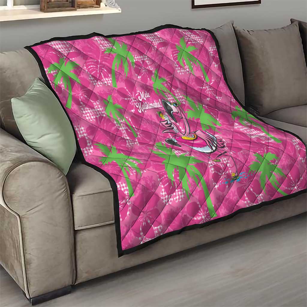 Aloha Hawaii Christmas Quilt Mele Kalikimaka Chill Flamingo Palaka Quilt Motifs LT14 - Polynesian Pride