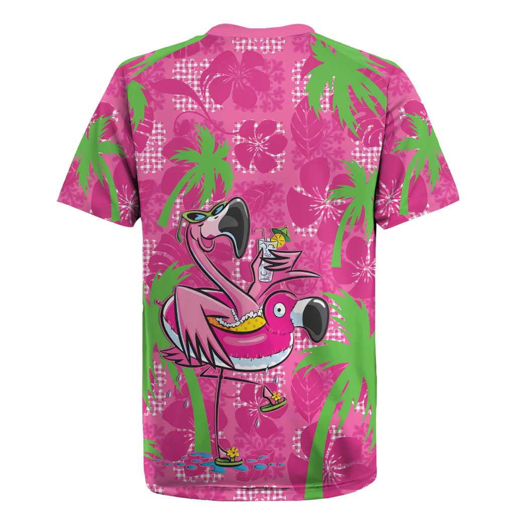 Aloha Hawaii Christmas Rugby Jersey Mele Kalikimaka Chill Flamingo Palaka Quilt Motifs LT14 - Polynesian Pride