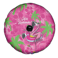 Aloha Hawaii Christmas Spare Tire Cover Mele Kalikimaka Chill Flamingo Palaka Quilt Motifs LT14 - Polynesian Pride