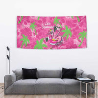 Aloha Hawaii Christmas Tapestry Mele Kalikimaka Chill Flamingo Palaka Quilt Motifs LT14 - Polynesian Pride