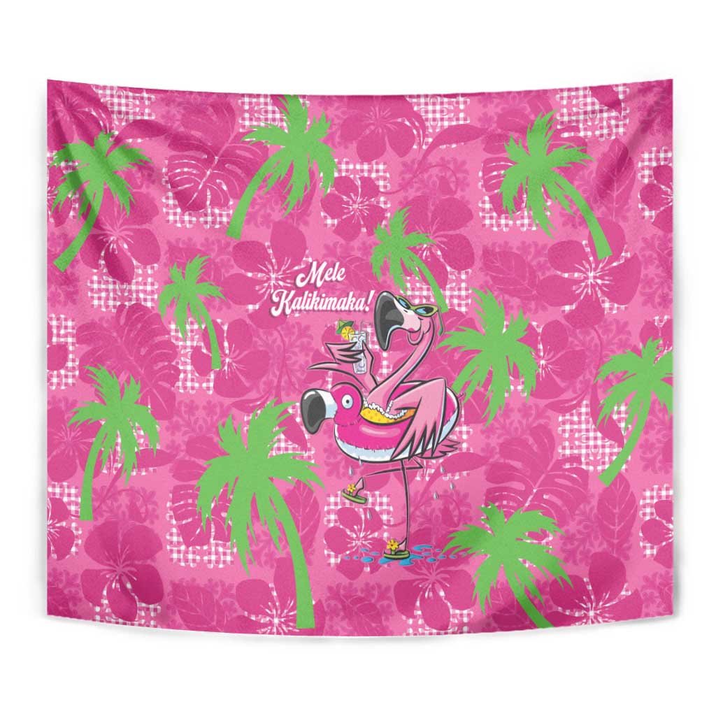 Aloha Hawaii Christmas Tapestry Mele Kalikimaka Chill Flamingo Palaka Quilt Motifs LT14 - Polynesian Pride