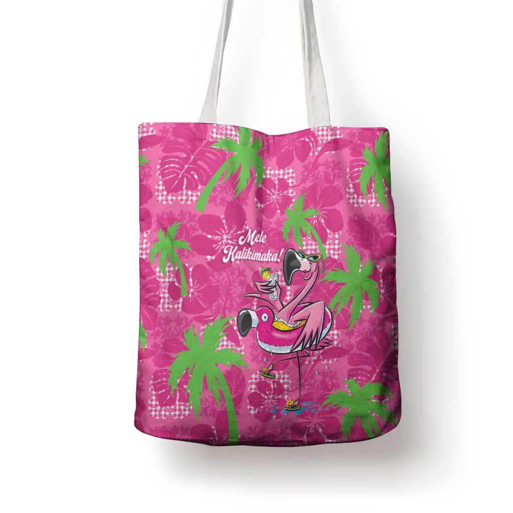 Aloha Hawaii Christmas Tote Bag Mele Kalikimaka Chill Flamingo Palaka Quilt Motifs LT14 - Polynesian Pride