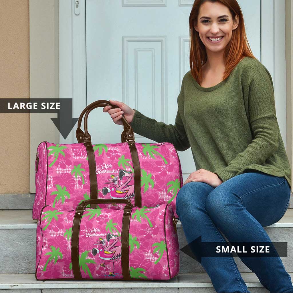 Aloha Hawaii Christmas Travel Bag Mele Kalikimaka Chill Flamingo Palaka Quilt Motifs LT14 - Polynesian Pride