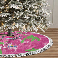 Aloha Hawaii Christmas Tree Skirt Mele Kalikimaka Chill Flamingo Palaka Quilt Motifs LT14 - Polynesian Pride