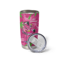 Aloha Hawaii Christmas Tumbler Cup Mele Kalikimaka Chill Flamingo Palaka Quilt Motifs LT14 - Polynesian Pride