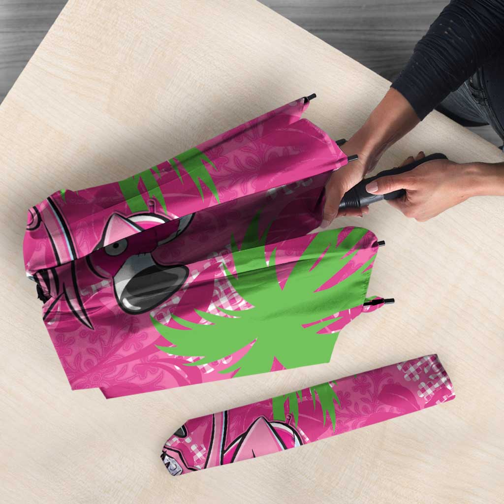 Aloha Hawaii Christmas Umbrella Mele Kalikimaka Chill Flamingo Palaka Quilt Motifs LT14 - Polynesian Pride