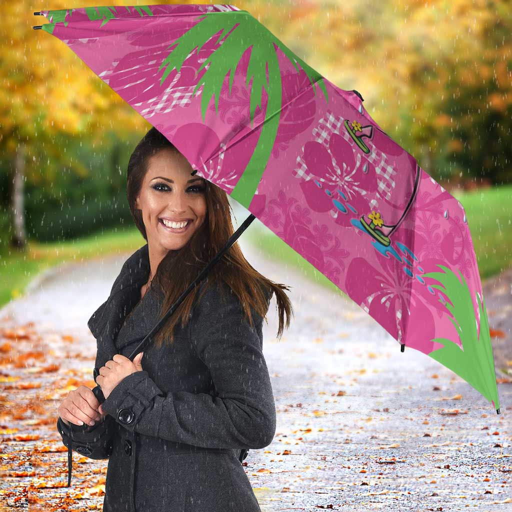 Aloha Hawaii Christmas Umbrella Mele Kalikimaka Chill Flamingo Palaka Quilt Motifs LT14 - Polynesian Pride