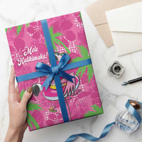 Aloha Hawaii Christmas Wrapping Paper Mele Kalikimaka Chill Flamingo Palaka Quilt Motifs LT14 - Polynesian Pride