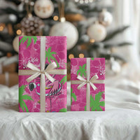 Aloha Hawaii Christmas Wrapping Paper Mele Kalikimaka Chill Flamingo Palaka Quilt Motifs LT14 - Polynesian Pride