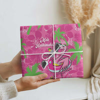 Aloha Hawaii Christmas Wrapping Paper Mele Kalikimaka Chill Flamingo Palaka Quilt Motifs LT14 - Polynesian Pride
