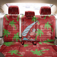 Aloha Hawaii Christmas Back Car Seat Cover Mele Kalikimaka Windsurfing Santa Palaka Quilt Motifs LT14 - Polynesian Pride