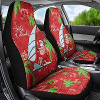 Aloha Hawaii Christmas Car Seat Cover Mele Kalikimaka Windsurfing Santa Palaka Quilt Motifs LT14 - Polynesian Pride