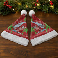 Aloha Hawaii Christmas Santa Hat Mele Kalikimaka Windsurfing Santa Palaka Quilt Motifs LT14 - Polynesian Pride