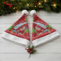 Aloha Hawaii Christmas Santa Hat Mele Kalikimaka Windsurfing Santa Palaka Quilt Motifs LT14 - Polynesian Pride