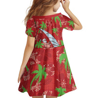 Aloha Hawaii Christmas Family Matching Puletasi and Hawaiian Shirt Mele Kalikimaka Windsurfing Santa Palaka Quilt Motifs LT14 - Polynesian Pride
