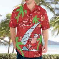 Aloha Hawaii Christmas Hawaiian Shirt Mele Kalikimaka Windsurfing Santa Palaka Quilt Motifs LT14 - Polynesian Pride