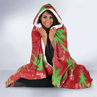 Aloha Hawaii Christmas Hooded Blanket Mele Kalikimaka Windsurfing Santa Palaka Quilt Motifs LT14 - Polynesian Pride
