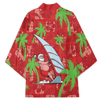 Aloha Hawaii Christmas Kimono Mele Kalikimaka Windsurfing Santa Palaka Quilt Motifs LT14 - Polynesian Pride