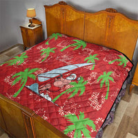 Aloha Hawaii Christmas Quilt Mele Kalikimaka Windsurfing Santa Palaka Quilt Motifs LT14 - Polynesian Pride
