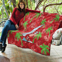 Aloha Hawaii Christmas Quilt Mele Kalikimaka Windsurfing Santa Palaka Quilt Motifs LT14 - Polynesian Pride