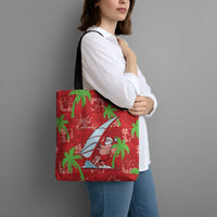 Aloha Hawaii Christmas Tote Bag Mele Kalikimaka Windsurfing Santa Palaka Quilt Motifs LT14 - Polynesian Pride