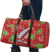 Aloha Hawaii Christmas Travel Bag Mele Kalikimaka Windsurfing Santa Palaka Quilt Motifs LT14 - Polynesian Pride