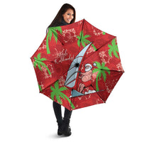 Aloha Hawaii Christmas Umbrella Mele Kalikimaka Windsurfing Santa Palaka Quilt Motifs LT14 - Polynesian Pride