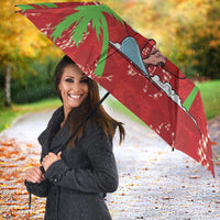 Aloha Hawaii Christmas Umbrella Mele Kalikimaka Windsurfing Santa Palaka Quilt Motifs LT14 - Polynesian Pride