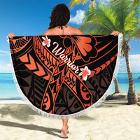 Polynesia Leukemia Awareness Month Beach Blanket Warrior Butterfly Polynesian Orange Ribbon LT14 - Polynesian Pride