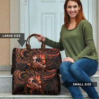 Polynesia Leukemia Awareness Month Travel Bag Warrior Butterfly Polynesian Orange Ribbon LT14 - Polynesian Pride