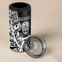 New Zealand And England Rugby 4 in 1 Can Cooler Tumbler World Cup All Black Combine Red Roses LT14 - Polynesian Pride