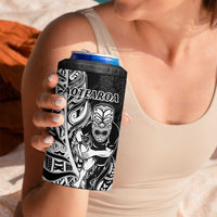 New Zealand And England Rugby 4 in 1 Can Cooler Tumbler World Cup All Black Combine Red Roses LT14 - Polynesian Pride