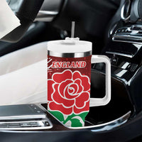 New Zealand And England Rugby Tumbler With Handle World Cup All Black Combine Red Roses LT14 - Polynesian Pride