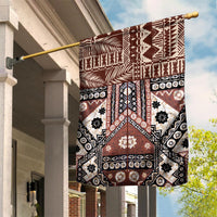 Bula Fiji Garden Flag Unique Masi Tapa Pattern LT14