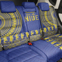 Fakaalofa Lahi Atu Niue Back Car Seat Cover Siapo Pattern With Puakenikeni