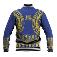 Fakaalofa Lahi Atu Niue Baseball Jacket Siapo Pattern With Puakenikeni